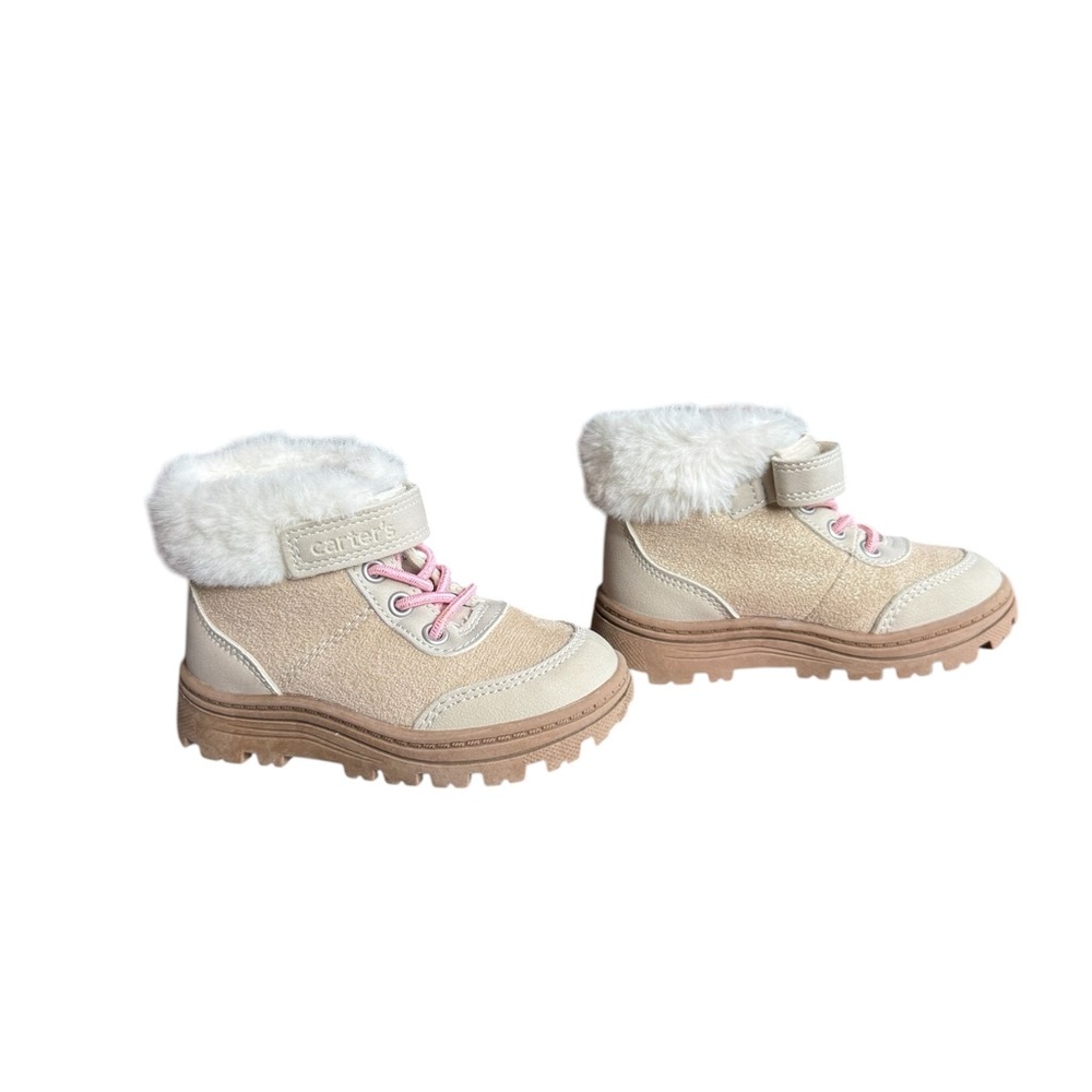 Carter's Kids Tan and White Winter Boots